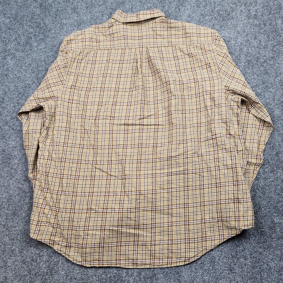 Vintage Filson Shirt Mens XL Brown Plaid Cotton Button Front Made Hong Kong 90s - Picture 4 of 8